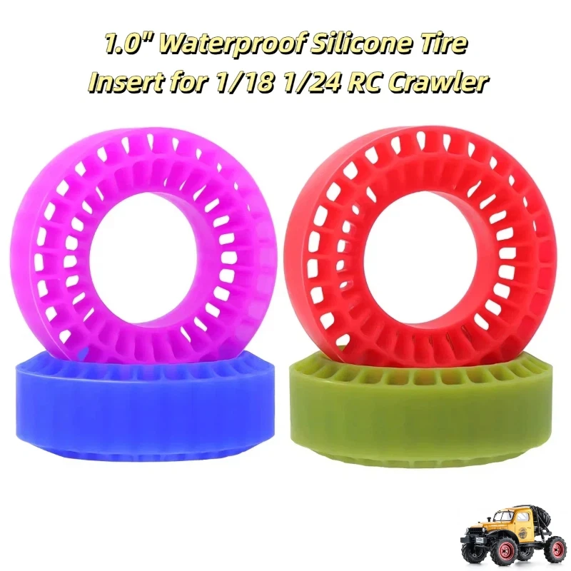 

Силиконовые внутренние вкладыши для шин, водонепроницаемые, толщиной 1 дюйм, для радиоуправляемых краулеров 1:18, 1:24 (TR4M, SCX24, FCX24, AX24), запчасти для тюнинга радиоуправляемых машин