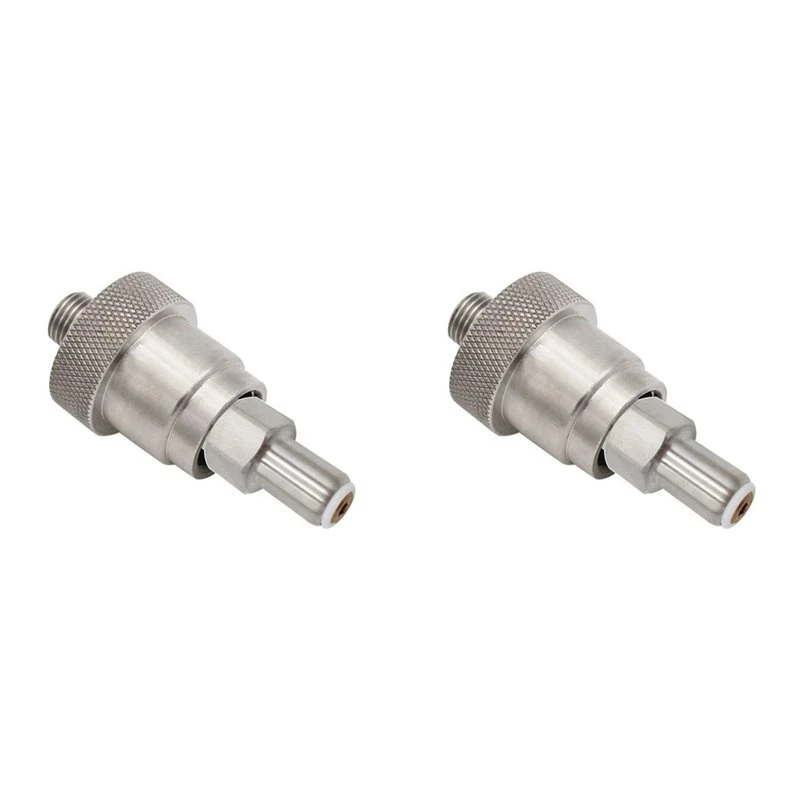 HOT 2X SS-CGA 347 Kit Stainless Steel 1/4 Inch MNPT Hand Tight Nut And 3 Inch Nipple 347 Atmospheric Bottle Connector~Jul.