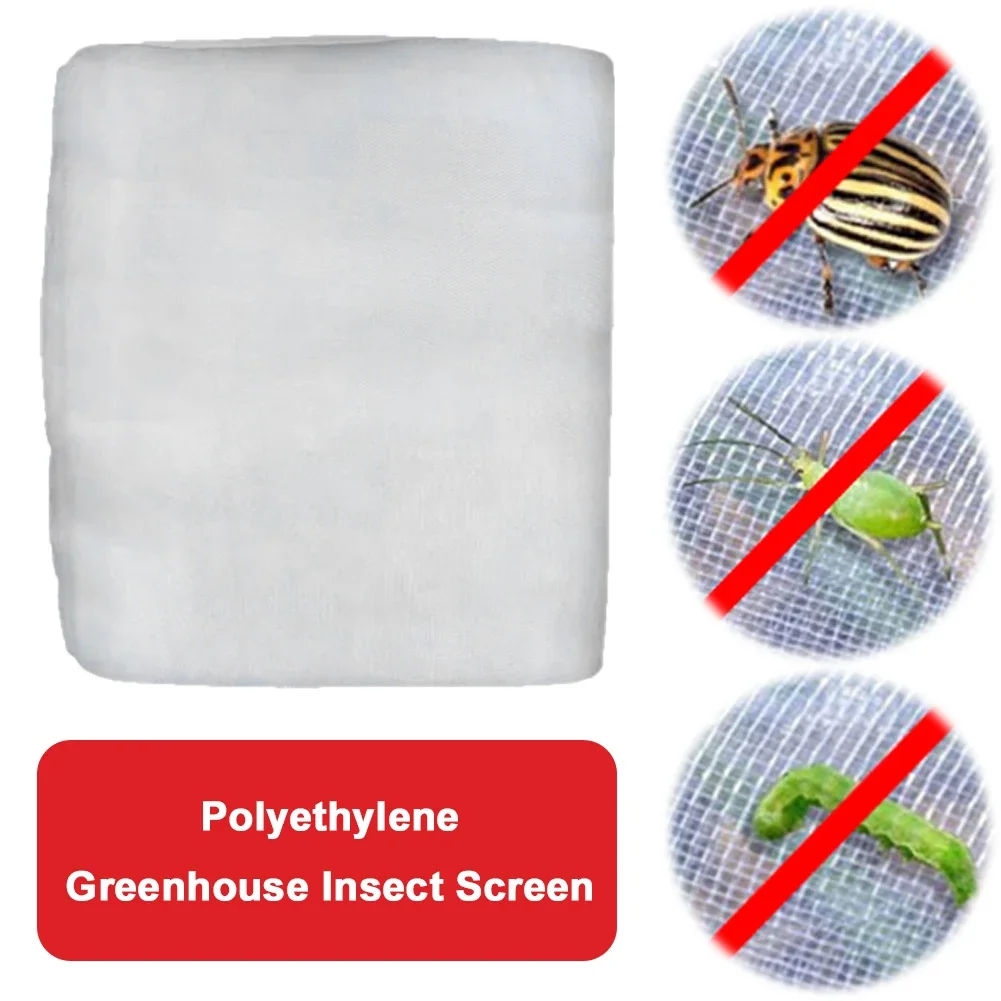Garden Mesh Netting Thickened Garden Vegetable Protective Mesh Net Grow Tunnel Fine Mesh for Fruits Flowers Crops Greenhouse