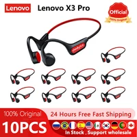 Original Lenovo X3 Pro conducción ósea auriculares inalámbricos Bluetooth 5,3 10 uds/5 uds/2 uds auriculares deportivos con gancho para la oreja al por mayor
