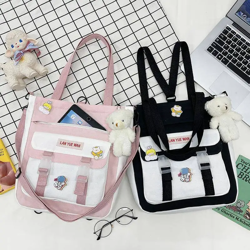 

Сумка-портфель для репетитора из холщовой ткани, унисекс, детская, через плечо, для учеников начальной школы, с одним ремнем, для занятий по искусству, водонепроницаемая, многофункциональная