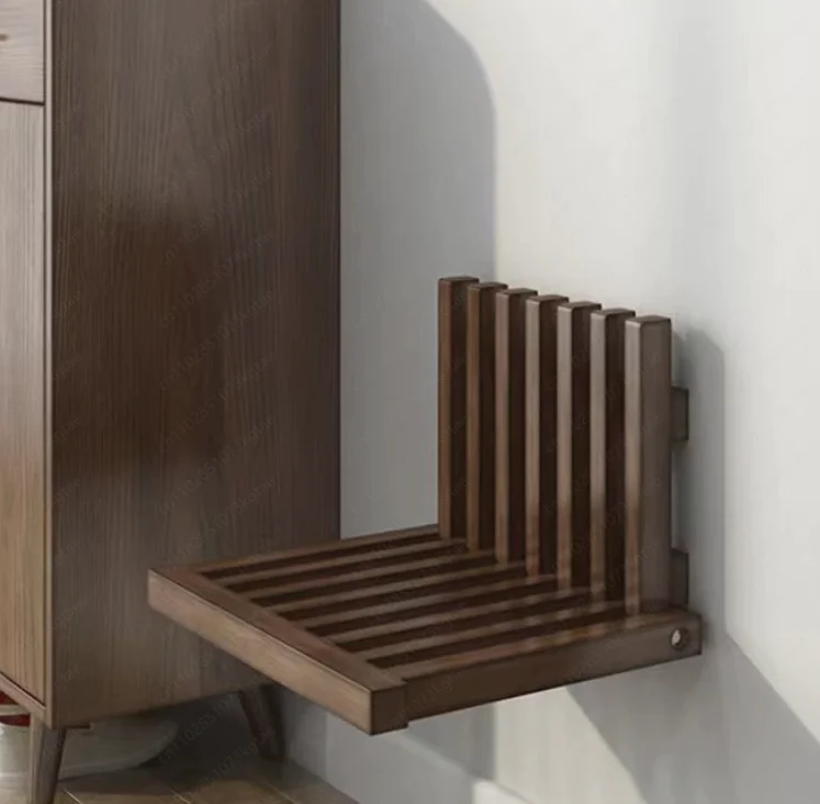 Bedside table foldable wall-mounted creative bedside frame, bedroom can be put away space-saving ultra-narrow bedside table