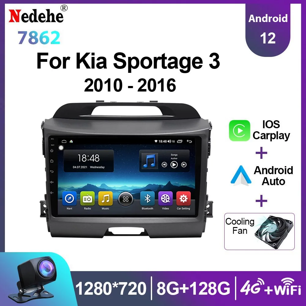 

Car Radio 2 Din Android Auto Carplay For Kia Sportage 3 2010 - 2016 Multimedia Video Player Autoradio Stereo GPS HD Screen WIFI