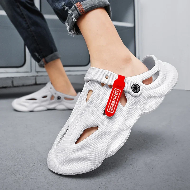 

Массивные тренировочные сандалии на платформе для отдыха искусственная кожа Бестселлер роскошные мужские сланцы сетчатые тапочки из ЭВА папин теннис