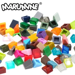 Marumine 200PCS 1x1 Slope Bricks Roof Classic Create MOC Building Blocks Accessories Parts 50746 54200 022 DIY Construction Toys