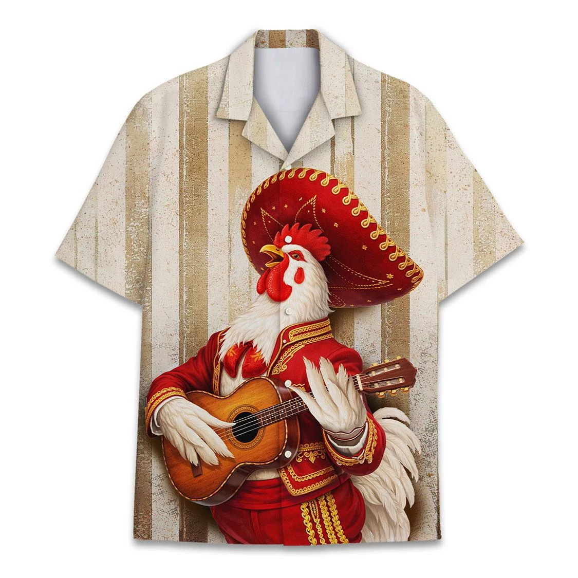 

2026 Rooster Hawaiian Shirt Unisex Summer Beach Chicken Shirt Button Up Rooster Surfing Aloha Hawaiian Shirts Vacation Gift