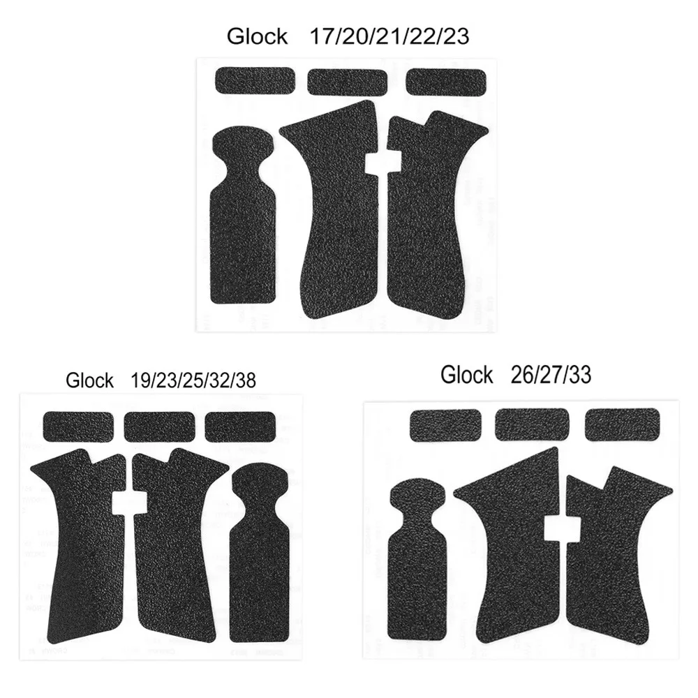 Non-slip Rubber Grip Tape for Glock 17/19/20/21/23/25/26/27/32/33/38  Pistol Gun Accessories