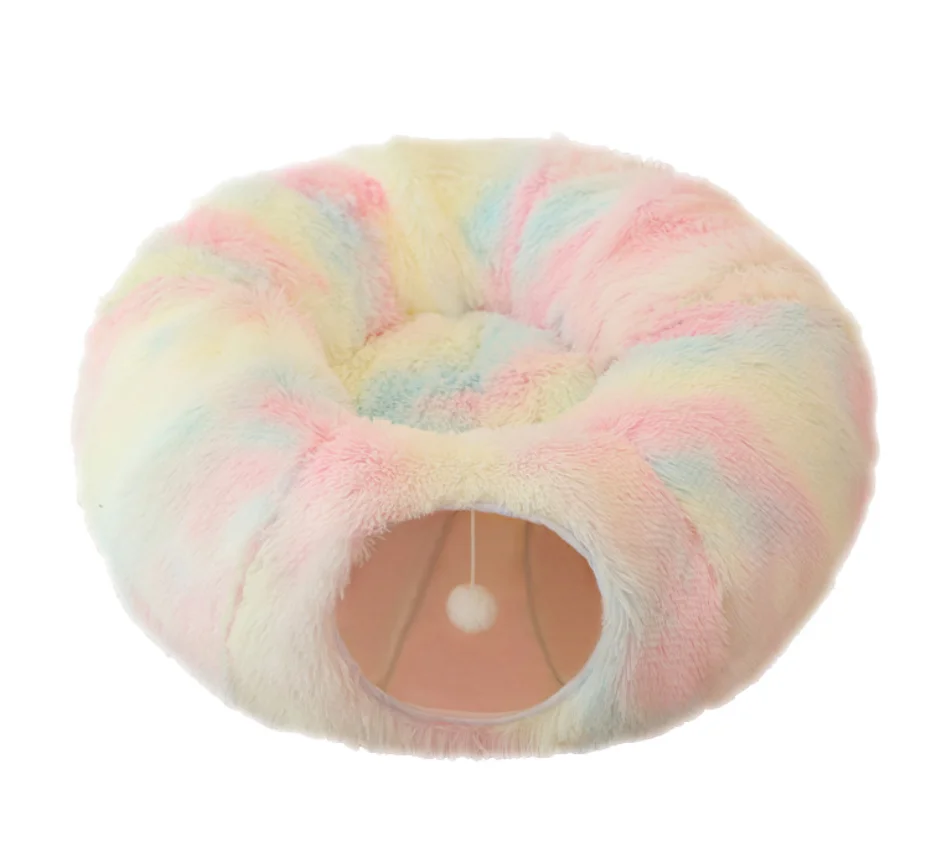 

Cat Play Tunnel Cat Tunnel Bed Soft Plush Nest For Pets Felt Cave Pet Nest - Buy Cat Tunnel Bed