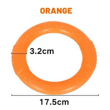Dog Ring Toys Indestructible Chewing Flying Floating Training Tools Fetch for Small Medium Large Dogs Throwing Catching Flying 6