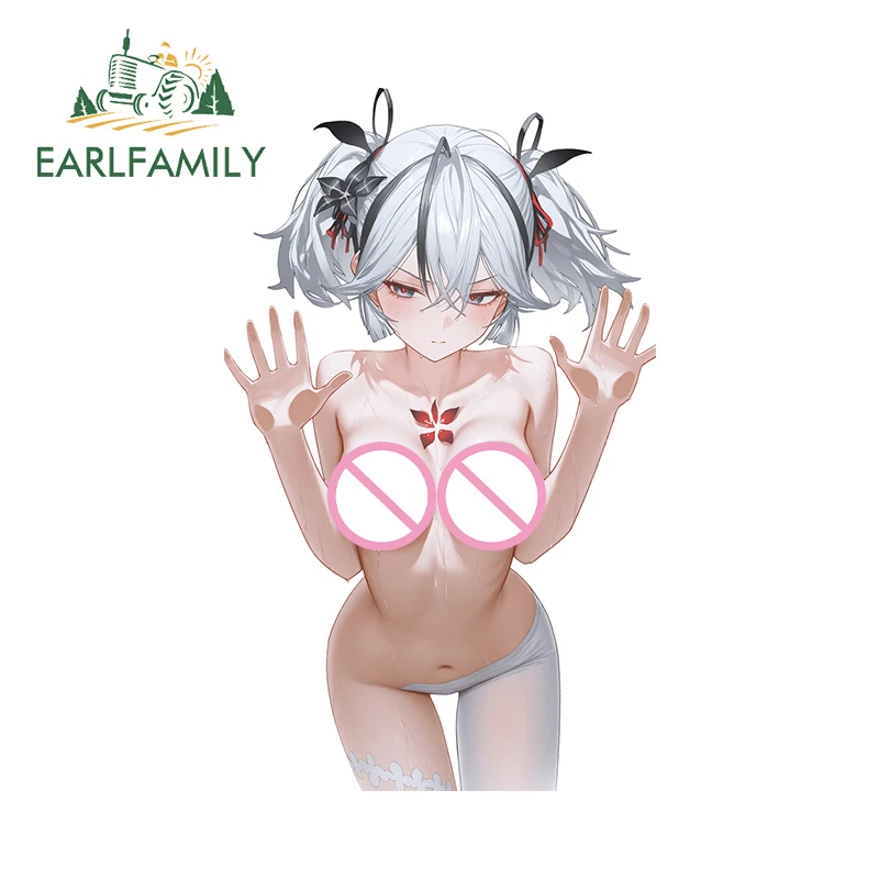 

EARLFAMILY for Sexy Wuthering Waves Camellya Car Stickers Seductive Chest Glass Anime Girl Graphics Decals Fashion Car Goods