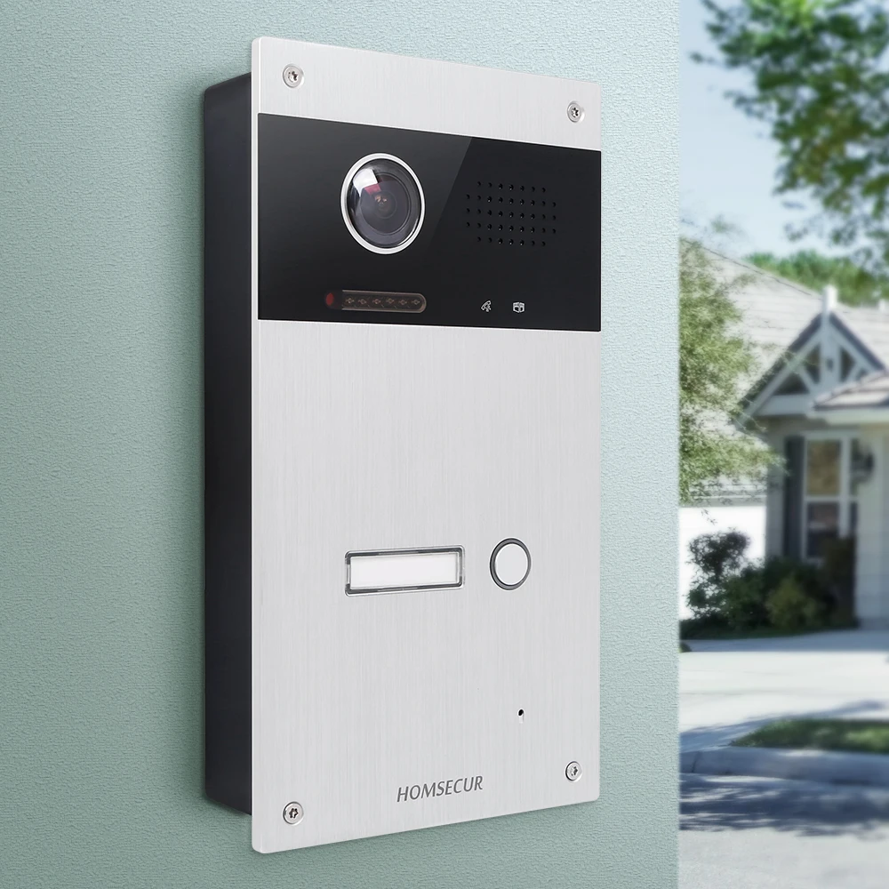HOMSECUR Doorbell Camera Station B16AB-S For HDK Series 1 Family 2 Wire Video Door Phone Intercom