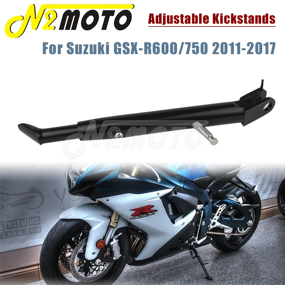 

Мотоциклы с ЧПУ, алюминиевая регулируемая подставка для Suzuki GSXR 600 750 2011 2012 2013 2014 2015 2016 2017, черная боковая подставка