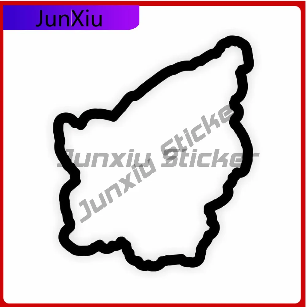 

San Marino Map Flag Outline Cute Laptop Camper Waterproof Vehicle Decor Vinyl Decal For Car Truck SUV Window Bumper Laptop