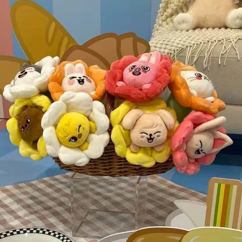 Skzoo Kpop porte-crayon en peluche Kpop porte-monnaie poupée en peluche jouet loup ours chat peluche poupée animaux peluche jouet enfant Fan cadeau