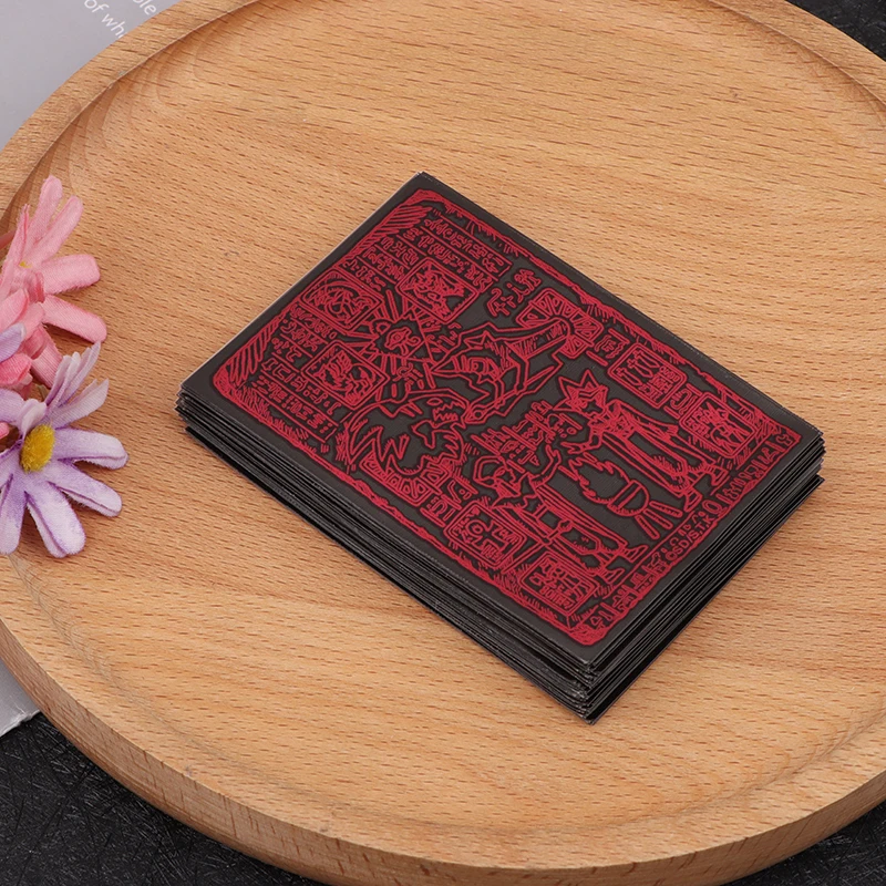 Película protectora plana Yugioh, Protector de tarjetas comerciales, juego de tarjetas Yugioh, 50 unids/lote por paquete