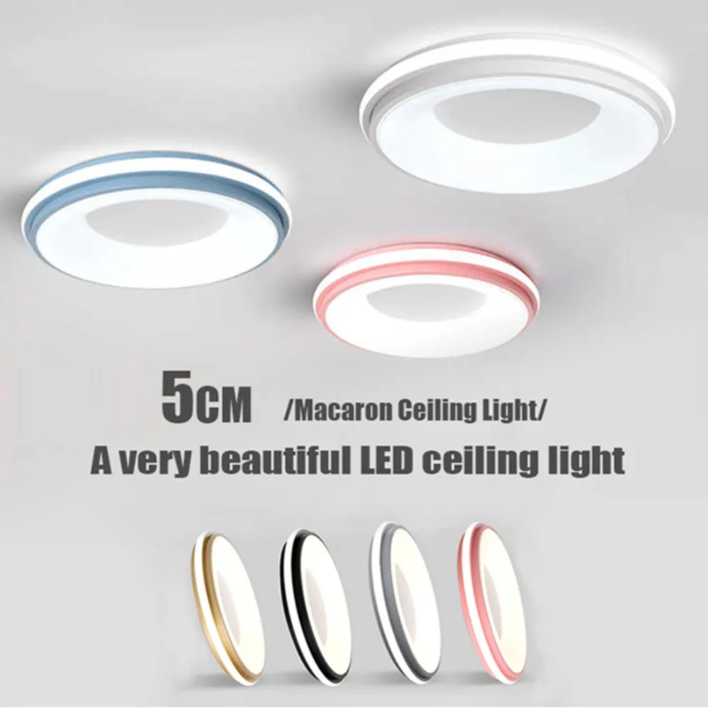 

Nordic LED Ceiling Light Macaron Originality Circular Color Modern Ceiling Lamp Balcony Bedroom Study Room Aisles Home Lighting