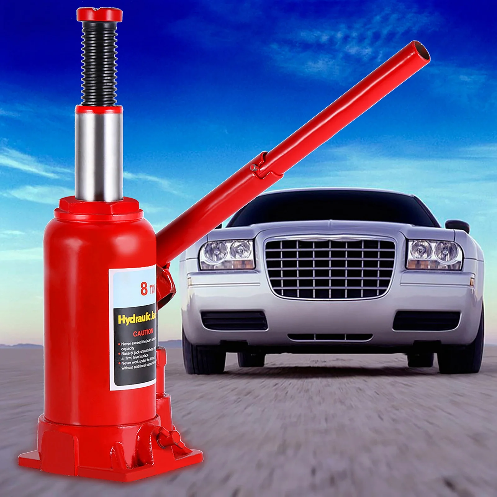 

Hydraulic Jack 8T Portable Hydraulic Bottle Jack Automotive Life for Car Truck Caravan Tractors Vehicle Repair Tool Bottle Jack