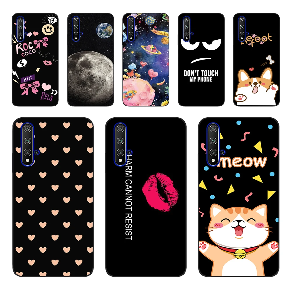 case for Honor 20 Case silicon Back Cover Phone Case For Huawei Honor 20 Pro Lite Honor20 YAL-L21 YAL-L41 Luxury Cartoon