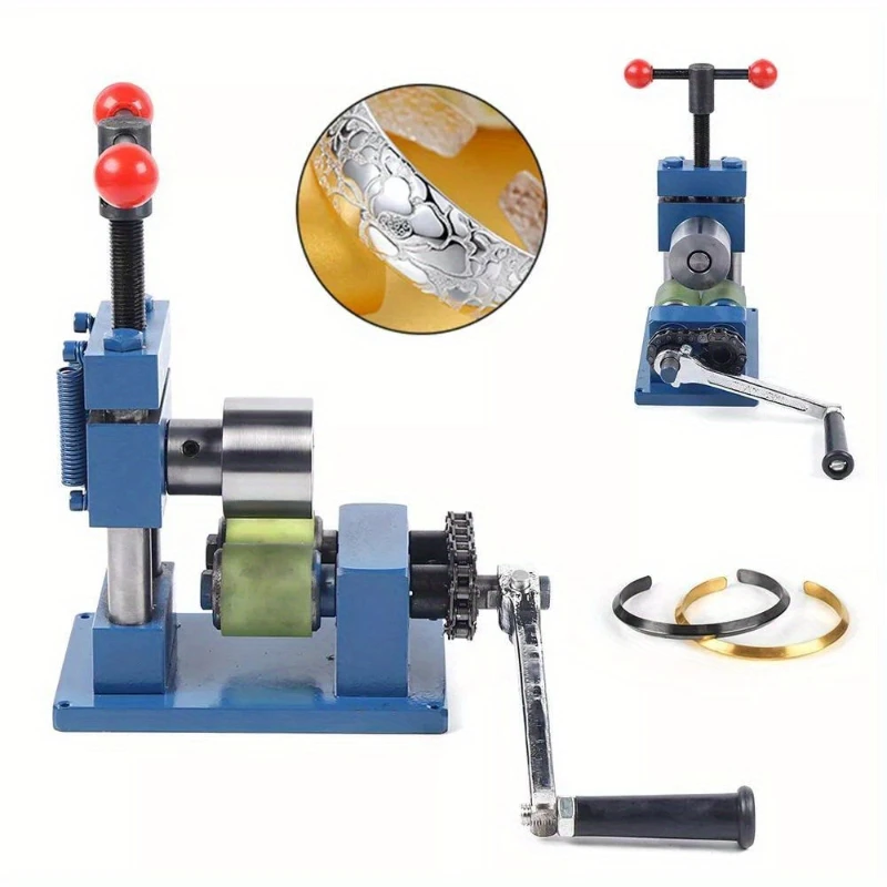 

1pc Professional Hand-cranked Jewelry Bending Machine Bracelet and Earring Press Molds with Adjustable Pressure