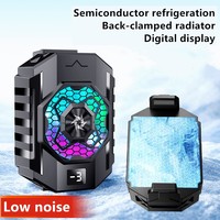 SL31 Mobile phone back clamp radiator TEC cooler with temperature display, cooling fan for iPhone Samsung Android phone games