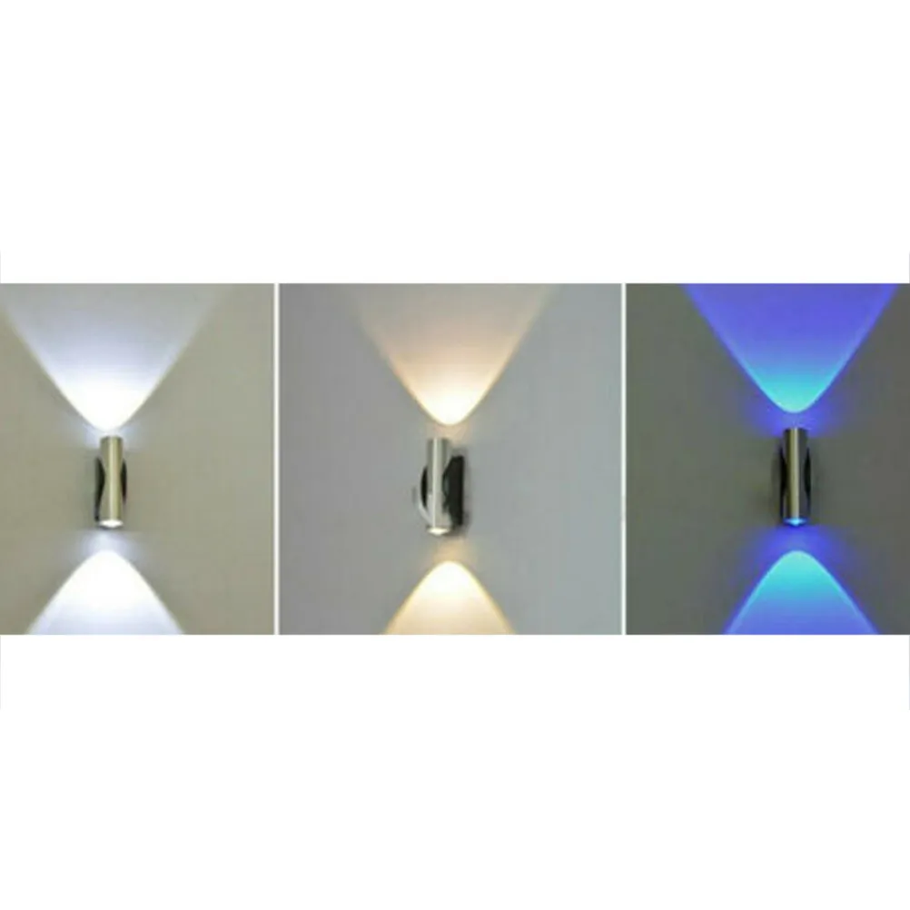 LED Double Head Aluminum Wall Light 2W 85-265V for Outdoor Indoor Patio Porch Corridor Aisle
