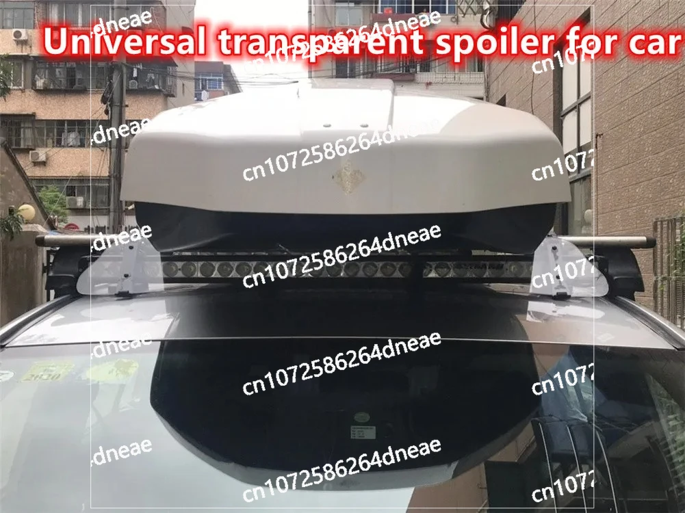 Universal Car Top Roof Rack Air Deflector Kit 34inch Wind Fairing Car Cargo Box Racks 34 inchABS Plastic Windshield Wind Fairing