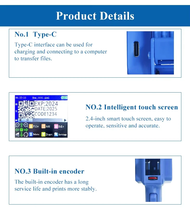 

Портативный мини-принтер 12,7 мм для печати на коже, штрих-кодах, логотипах, изображениях, бутылках, банках, пластиковых пакетах XP600