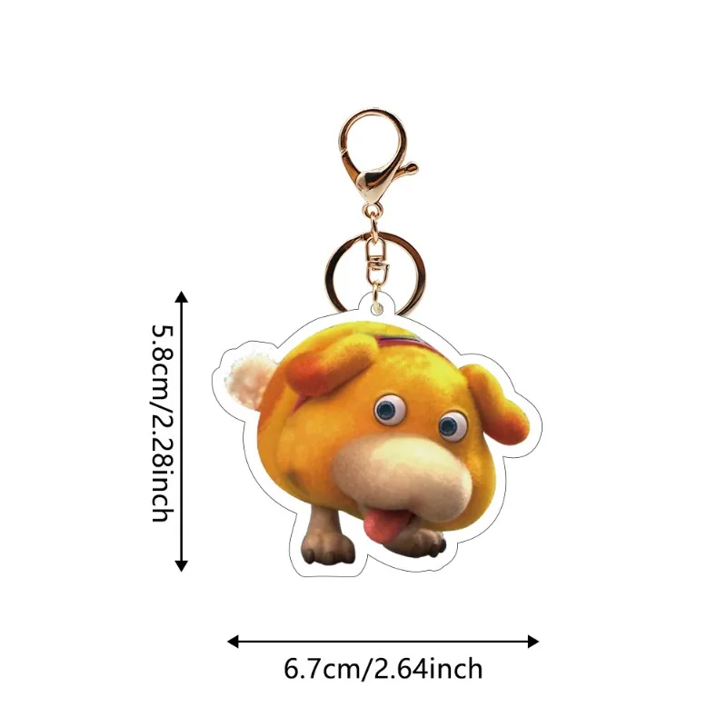 لعبة Pikmin الطرفية الكرتون لطيف الحياة دمية قلادة المفاتيح للنساء الفتيات الصداقة هدية سيارة الديكور المجوهرات المصنوعة يدويا #2