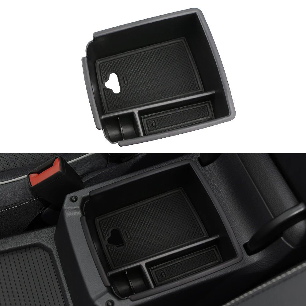 Color My Life Car Armrest Center Storage Box Container Glove Organizer Case for Volkswagen VW Tiguan Mk2 2016 2017 2018 2019