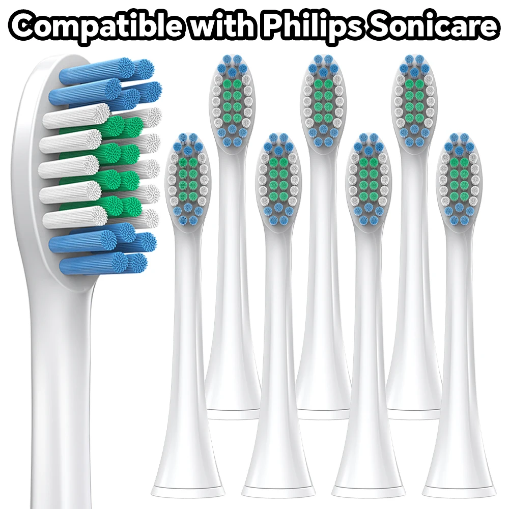 Replacement Brush Heads for Daily Clean Compatible with Philips Sonicare Electric Toothbrush, Toothbrush Head for 5950 7300 9500