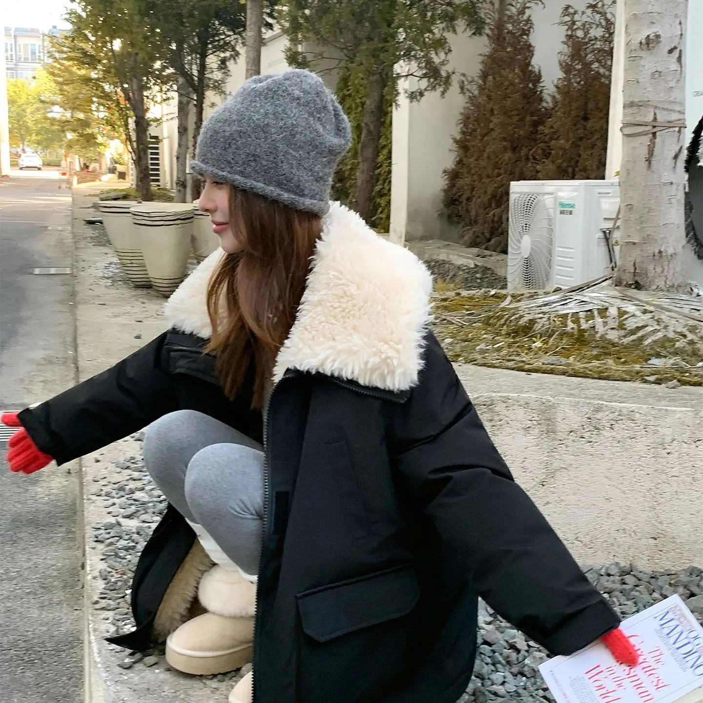 

Parka Real Fur Lined Womens Cleanfit Technology Dirt Resistant Stain Easy Clean Low Maintenance Simple Washing Quick Dry Style