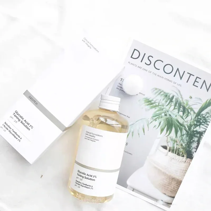 Improve skin condition, mild exfoliation, brighten skin tone, facial care, glycolic acid 7% toner, facial care 240ML