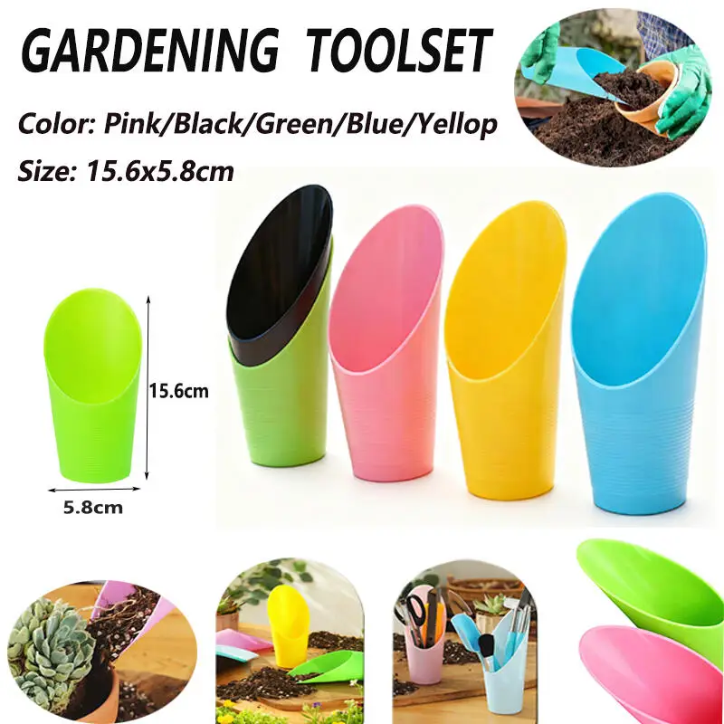 Flower and vegetable planting soil loosening shovel, plastic Phoenix tree plant soil shovel - cylindrical succulent plant soil