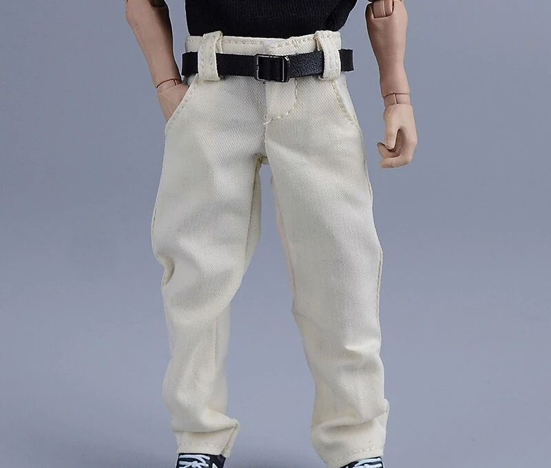 6인치 피규어용 1/12 스케일 캐주얼 스트레이트 레그 롱 팬츠 모델