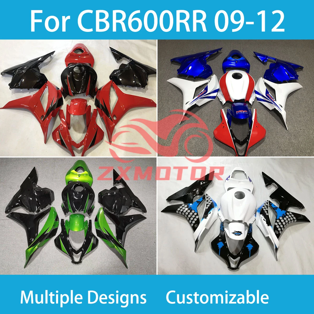 

ABS Plastic Fairings CBR 600RR 09 10 11 12 Aftermarket Motorcycle Fairing Kit for Honda CBR 600 RR 2009 2010 2011 2012