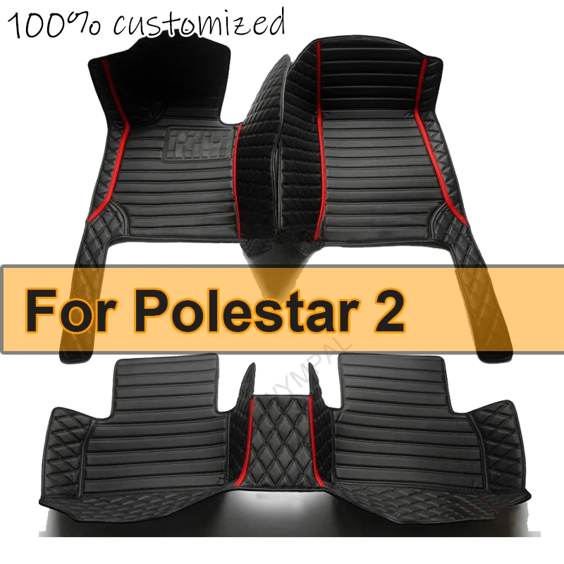 Custom Automotive Car Floor Mats For Polestar 2 2020 2021 2022 Auto Luxury Leather Men Women Car Mats Full Coverage