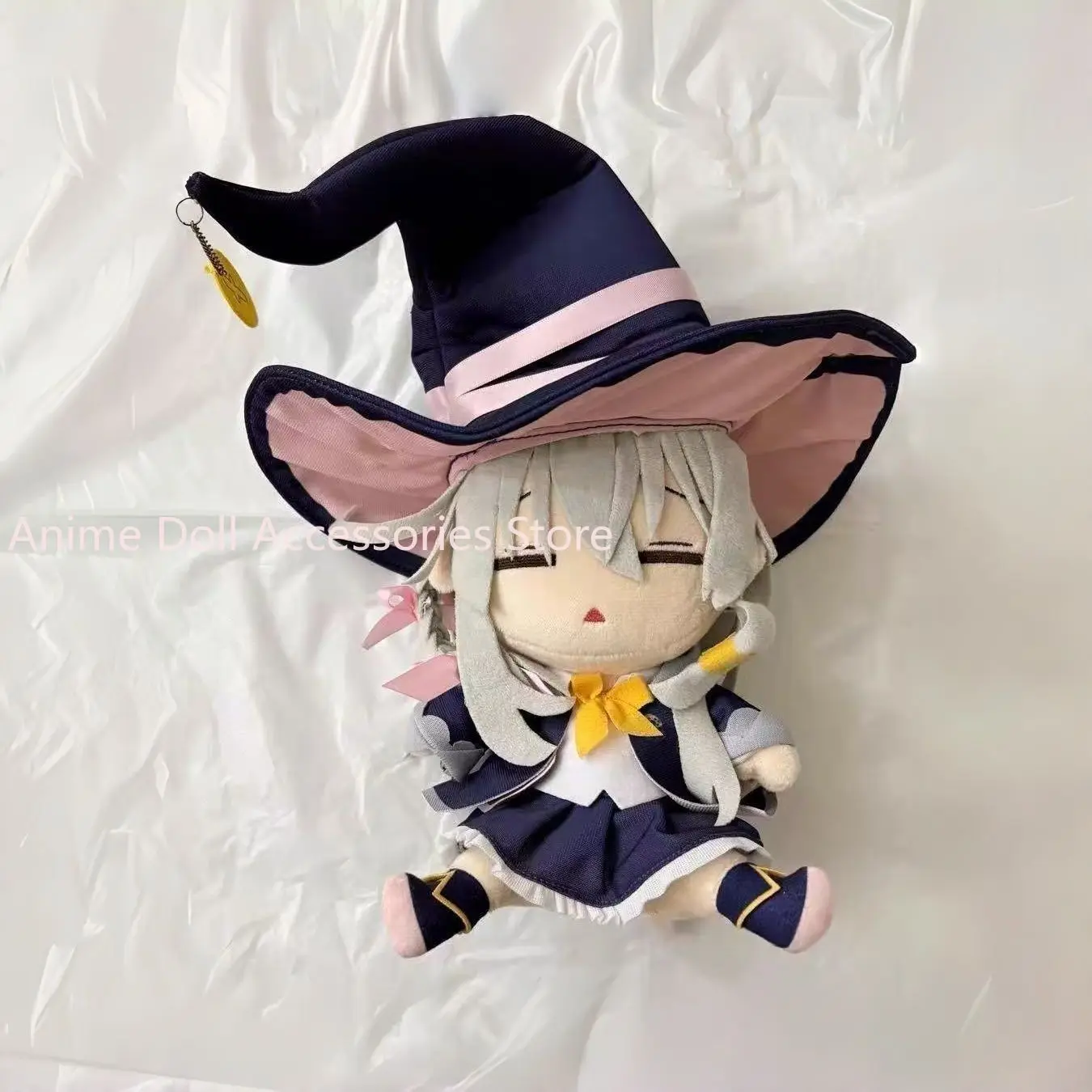 

New Anime Wandering Witch The Journey Of Elaina 20CM Plush Cartoon Sitting Posture Figure Pillow Mascot Birthday Fans Gift