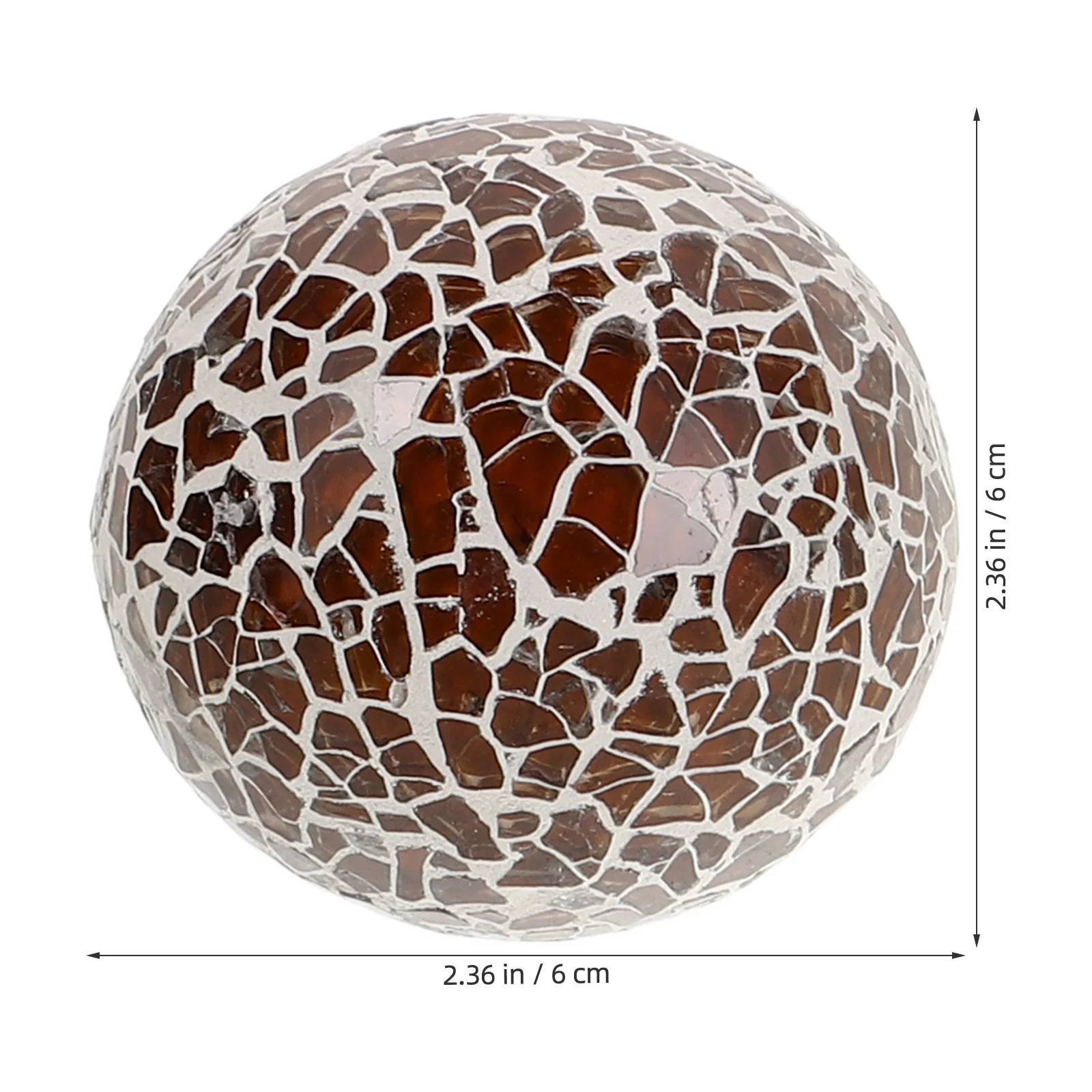 6 قطعة المجالات الزجاجية الزخرفية استخدام متعدد الاستخدامات للمنزل مقهى الحلوى متجر الجدول محور الأطباق المزهريات الحشو