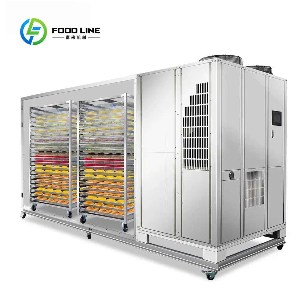 Industrial Dryer Machine Customized, 500Kg Hot Air Compressor Tray Dehydrator for Coffee Beans Herb Walnut Fruits Vegetables