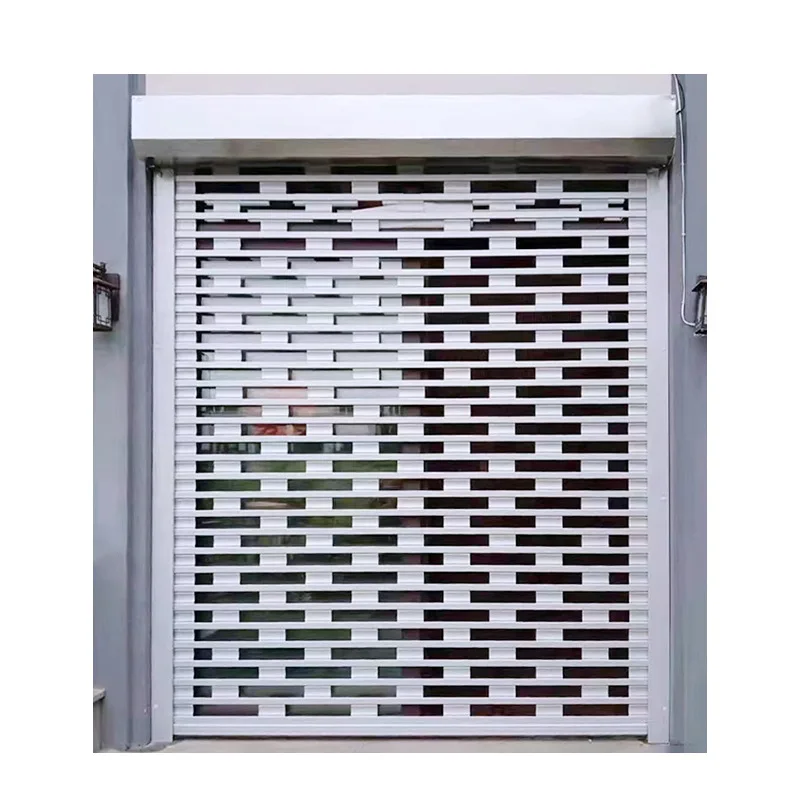 

Утолщенные сквозные ворота с цветочным управлением, полые ворота супермаркета торгового центра, пульт дистанционного управления гаражом сообщества электрической виллы