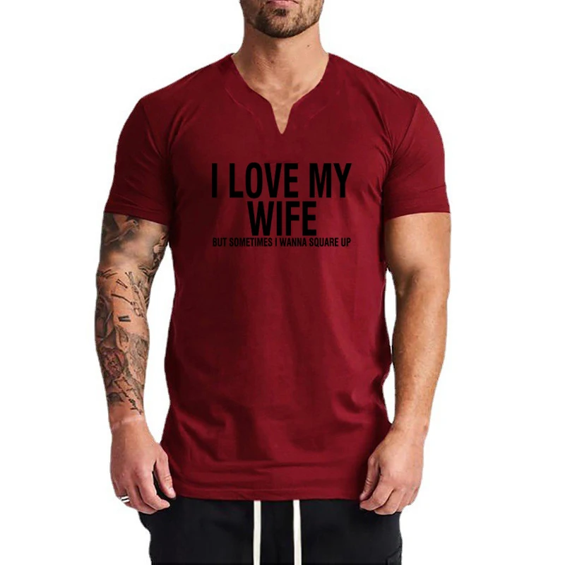 Muscleguys Fashion V Neck Men Cotton Slim Fit Mens Summer Casual Sports Gym Fitness Short Sleeve T Shirt