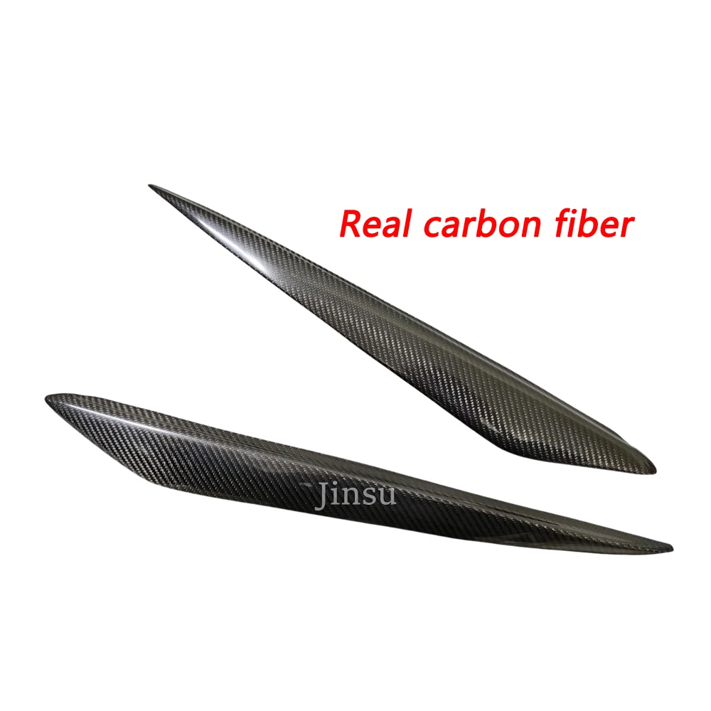 Fit For Mazda 3 2010 2011 2012 2013 Carbon Fiber Car Headlight Cover Eyebrows M3 Front Lamp Decorative Sticker Eyelids 2Pcs