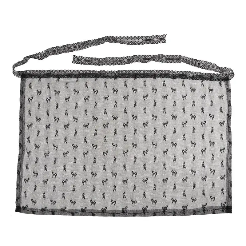 Y2K مدون الدانتيل الطبقات الشاش المئزر تنورة مع مطابقة الدانتيل يصل السراويل العصرية الشارع الشهير تنّورة ملفوفة لمظهر حار مكدسة