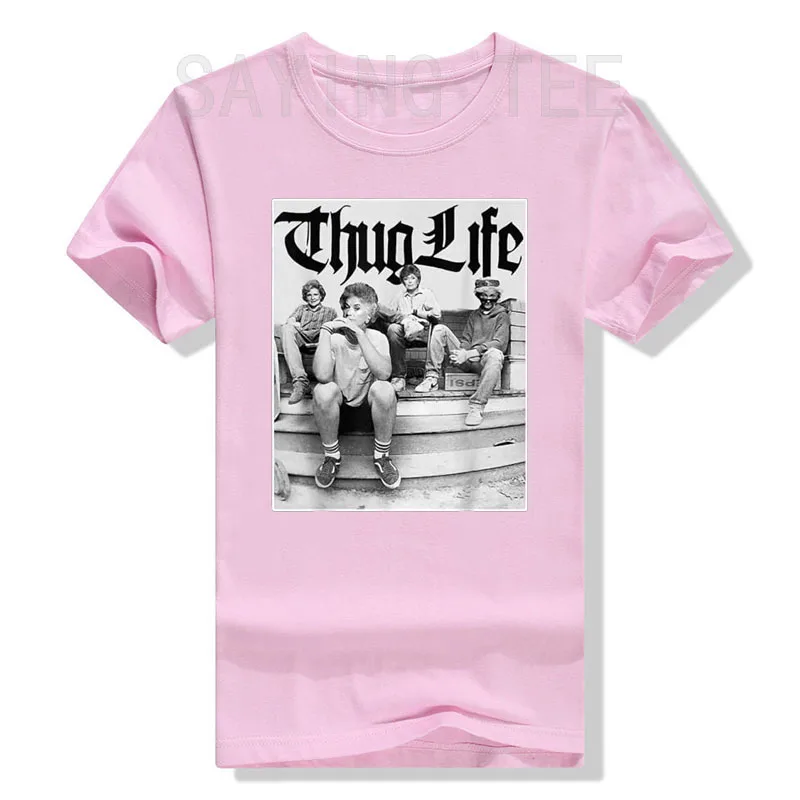 Girls Golden Thug Life 80\'s TV Sitcom Lover Fan Gift T-Shirt Grandma Grandmother Music Lover Tee Cool Retro Women\'s Fashion Tops