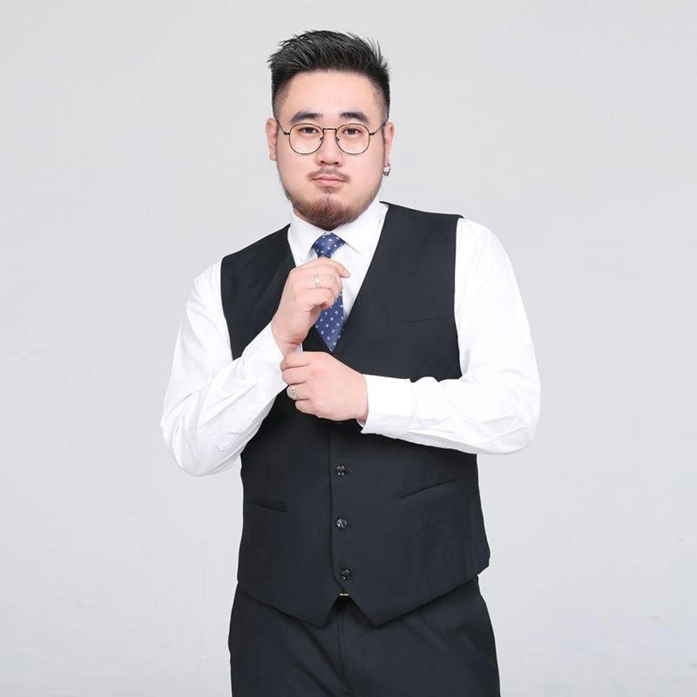 

Spring M701305 large size fat groom suit vest men's suit business casual professional formal wear Korean vest vest