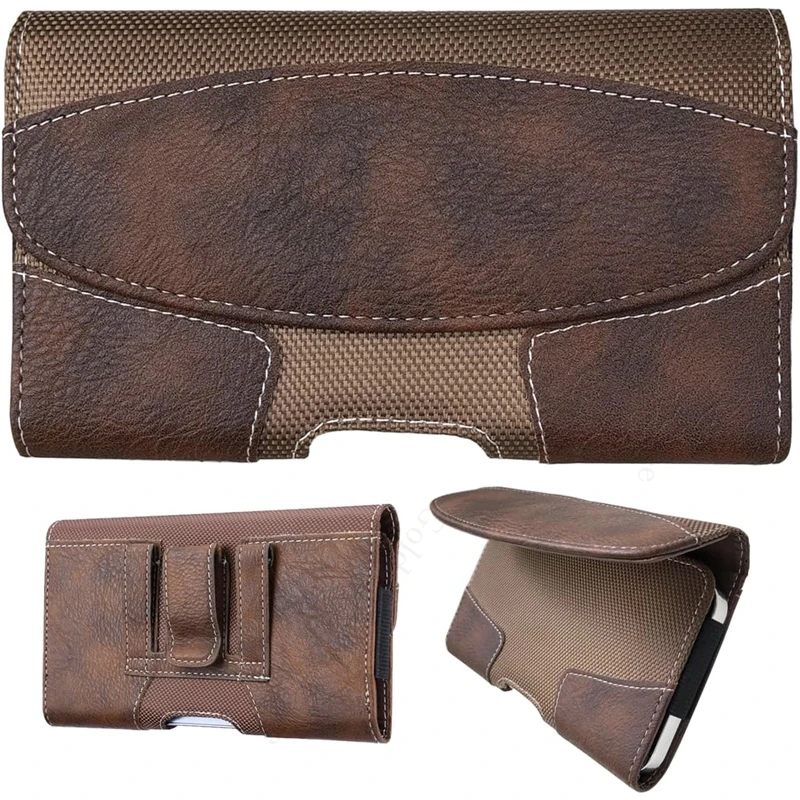 

Leather Phone Case Pouch For Asus ROG Phone 9 FE 7 8 Pro Belt Clip Waist Bag Holster Cover Rog Phone 9 8 7 6 5s 5 Pro 6D 3 Strix