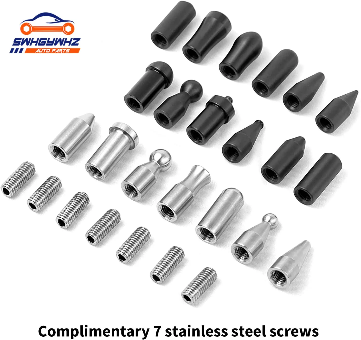 

Stainless Steel and Rubber Awl Heads Adapt To The Rod Paintless Dent Repair Tools Repair Tip Complete Set of Replacement Head