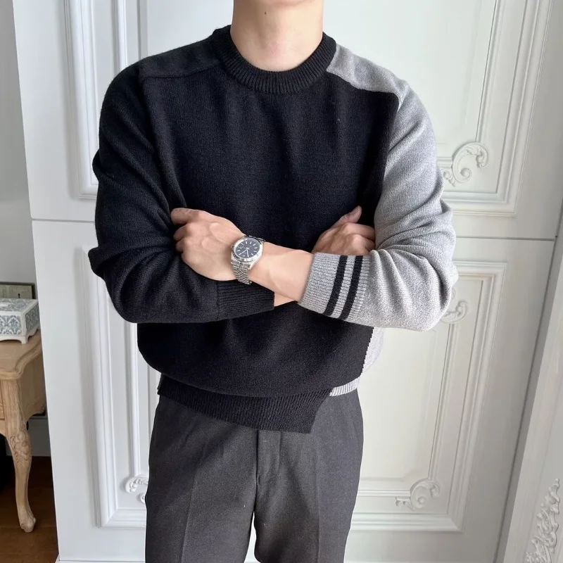 الخريف تنوعا طويلة الأكمام جولة الرقبة أزياء جديدة مريحة سترة الساخن بيع شعبية ملابس رجالية جديدة #3