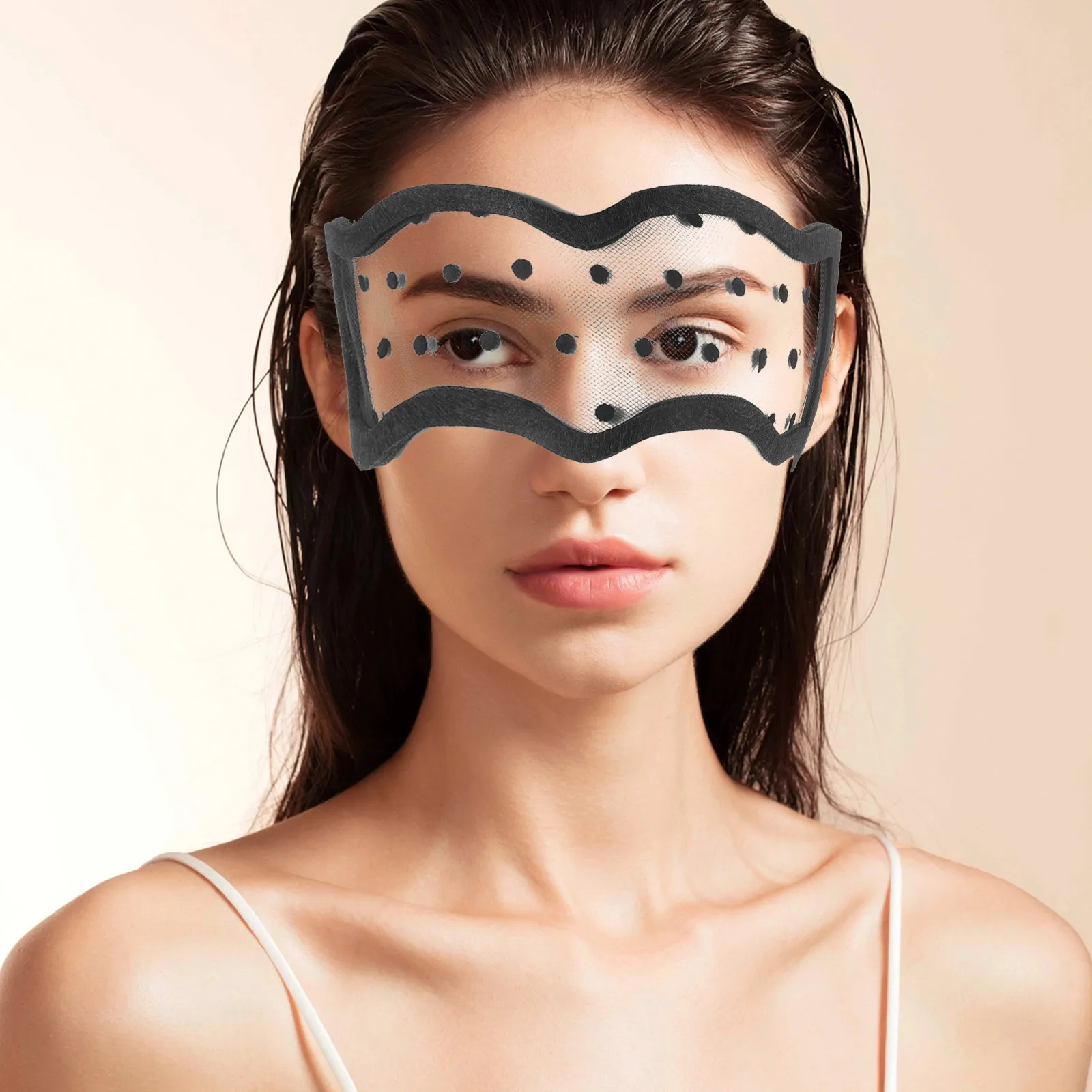 

Mesh Veil Decoration Mask Women Masquerade Masks Halloween Party Eye Cloth Half Face Net Decorative Comfortable Flexible