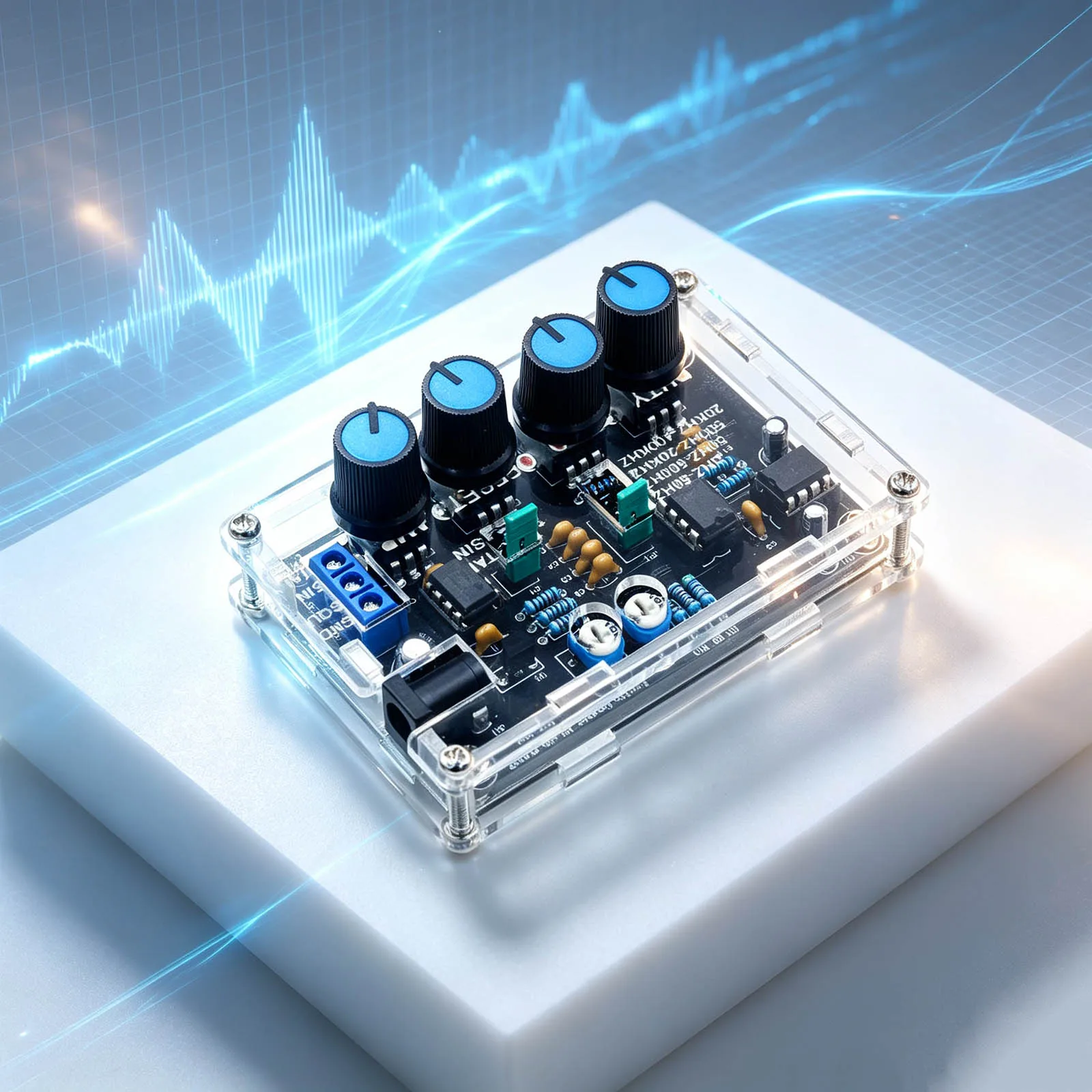 DIY ICL8038 Low Frequency Signal Generator 12V 5Hz~400KHz DIY Kit Shell Xr2206 Upgrade Version Electronic Circuit Experiment Kit